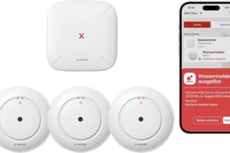 X-Sense Smart Wassermelder mit Batterie, WLAN