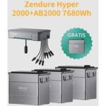 Zendure SolarFlow Hyper 2000 Wechselrichter 1800W mit Stromspeicher AB2000 1920Wh LiFePO4 Akku - Hyper 2000 + 3 x AB2000 (Ein zusätzlicher AB2000 wird gegeben） - Produktbild