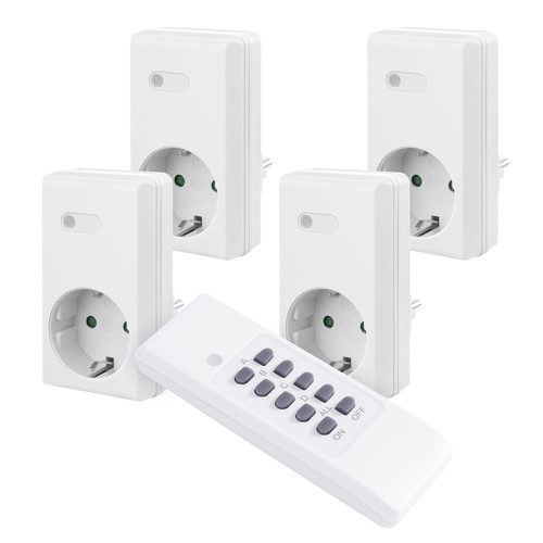 Perfect Funksteckdosen Set, 4x Funksteckdose, 1x