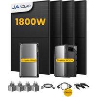 EcoFlow Stream Ultra, All-in-One Speicher für Balkonkraftwerke, mit 4 x 450 JA Solar Bifaziale Solarmodule, by Powerness - Stream Ultra + Stream AC Pro | 3840Wh / 4 x Smart Plug / Standardversand - Produktbild