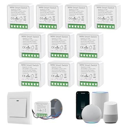 10er Set WLAN Lichtschalter Modul 16A