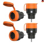 UCOMEN Outdoor Wlan Steckdosen,Stromzähler für Balkonkraftwerk,Wasserdicht