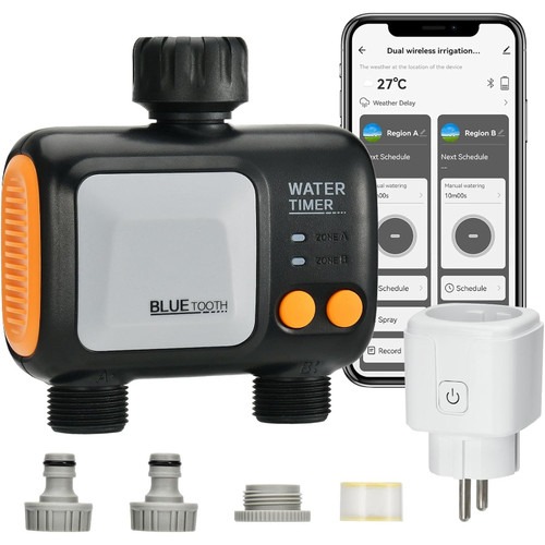 Bewässerungscomputer WLAN 2 Ausgänge, Smart Gartenbewässerung