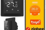 Zigbee 3.0 Thermostat Fußbodenheizung Schwarz –