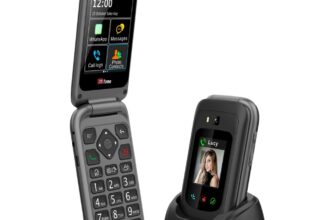 TTfone TT970 WhatsApp 4G Touchscreen Senior Big Button Flip Phone EU - Produktbild