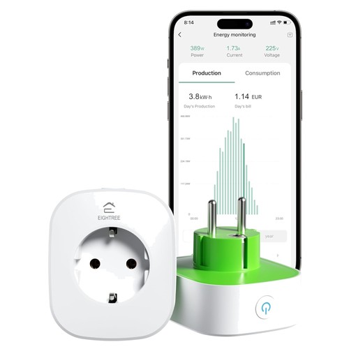 Smart WLAN Steckdose Strommessung Balkonkraftwerk 2