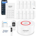 AGSHOME Alarmanlage WLAN 15 Stück Sicherheitsset