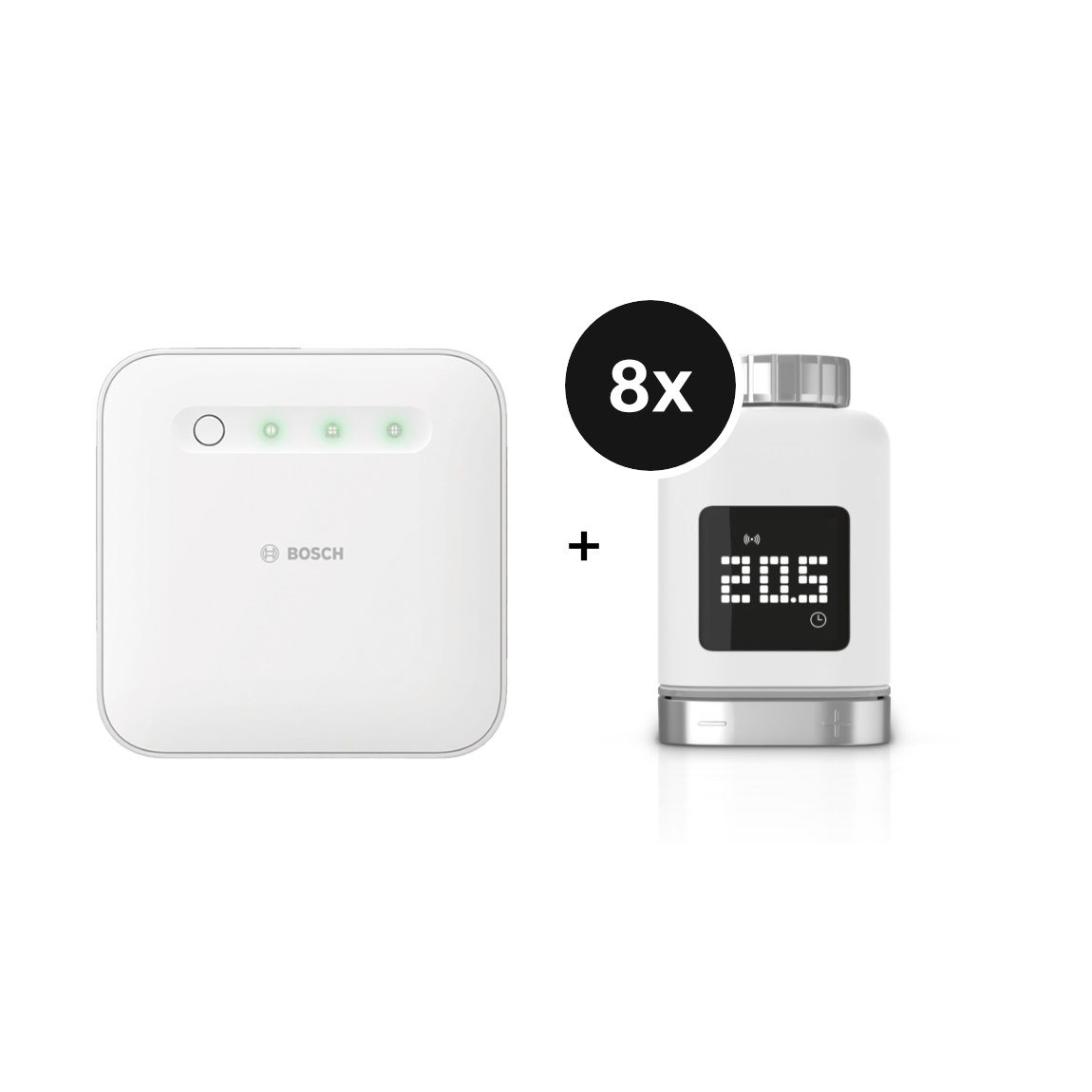 Bosch Smart Home Starter-Set Heizung II [+M] mit 8 Thermostaten