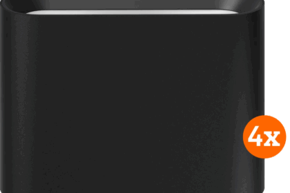 Philips Hue Dymera Wandleuchte - White & Color - Schwarz 4er-Pack - Produktbild