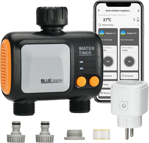 Bewässerungscomputer WLAN 2 Ausgänge, Smart Gartenbewässerung