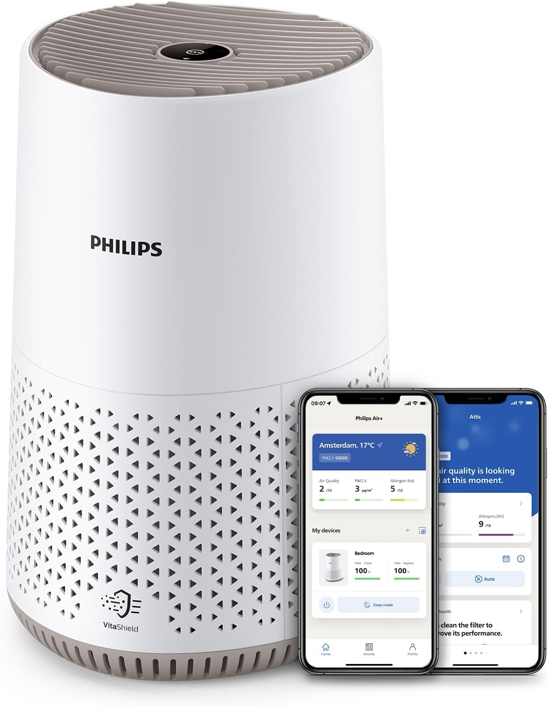 Philips Luftreiniger 600: leise, HEPA, App-gesteuert