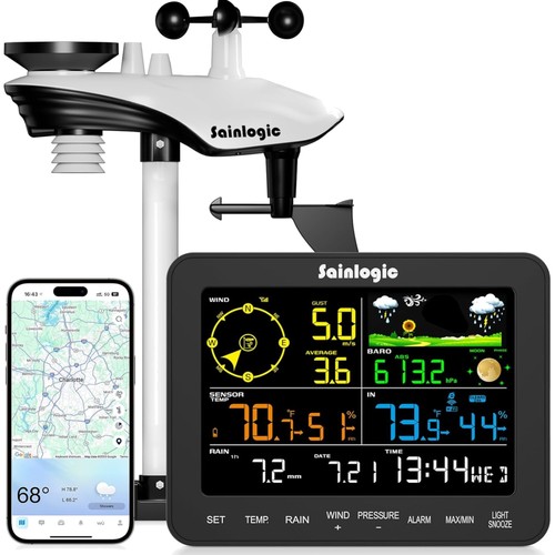 Smart Wetterstation Funk mit Außensensor WLAN