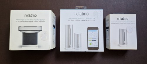 Netatmo, Smarte Wetterstation,mit Basisset + Regenmelder