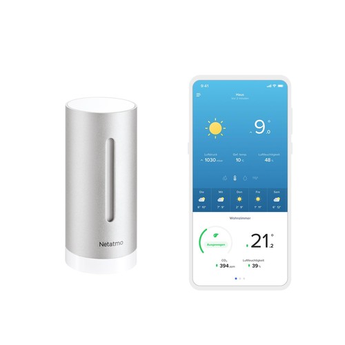 Netatmo Zusätzliches Smartes Innenmodul für Wetterstation,