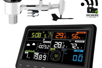Wetterstation WLAN 7-in-1 Sensor Solarbetrieb Farbdisplay