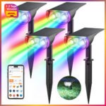 Smart Solar Gartenstrahler 4er Set RGBW
