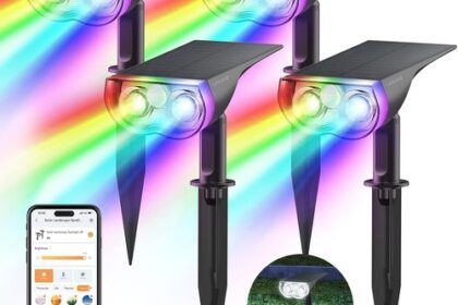 Smart Solar Gartenstrahler 4er Set RGBW