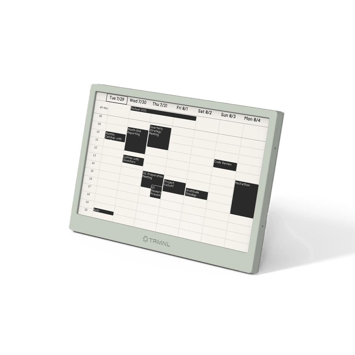 "TRMNL BWRY - Smarter 4-Farben-Display (7.5") inkl. Battery-Upgrade - Salbei"