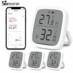 Sonoff ZigBee Drahtloser Temperatur Feuchtigkeitssensor LCD