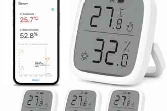 Sonoff ZigBee Drahtloser Temperatur Feuchtigkeitssensor LCD