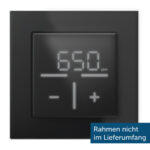 Homematic IP Glas-Wandthermostat mit CO2-Sensor schwarz