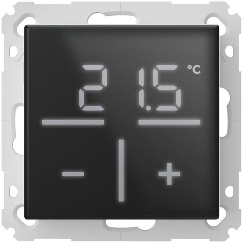 Homematic IP Glas-Wandthermostat, Front Schwarz 230V