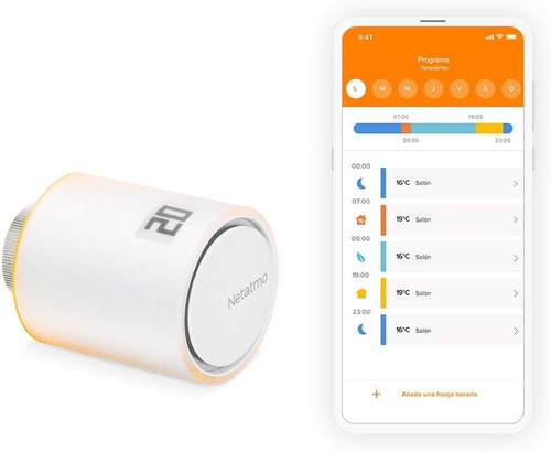 Thermostatventile Netatmo Smart Wifi, Fernsteuerung, Energieeinsparung,