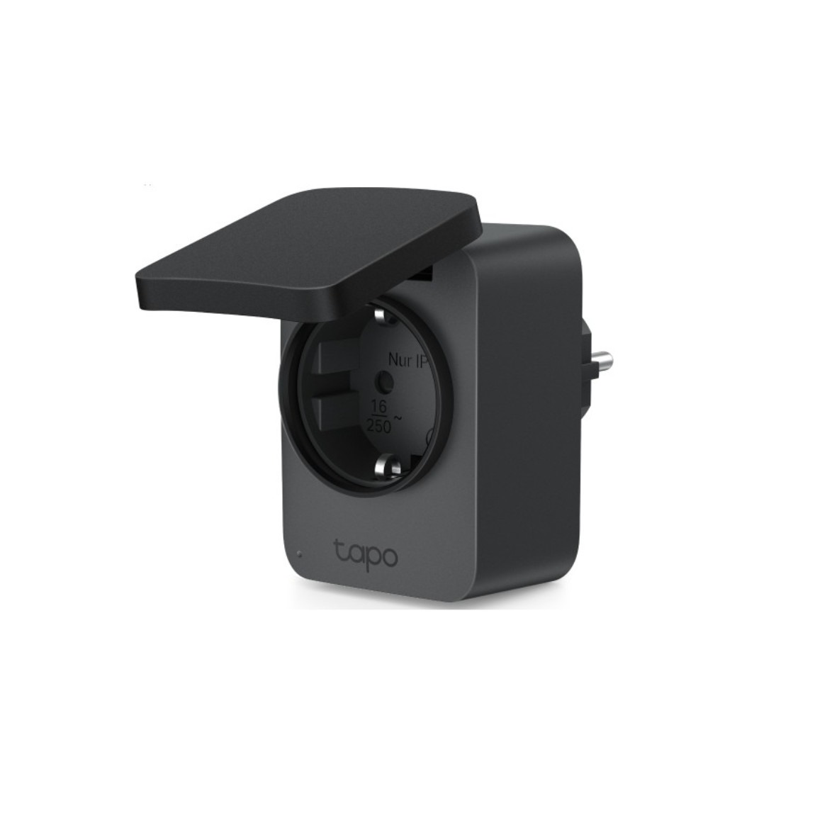 "TP-Link Tapo P410M - WLAN-Zwischenstecker für draußen - Schwarz"