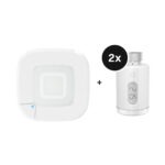 Homematic IP Starter Set Heizen mit 2 Heizkörperthermostate pure - mit Access Point 2 - Weiß
