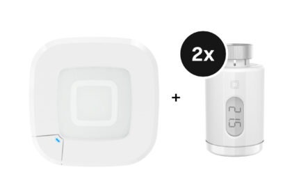 Homematic IP Starter Set Heizen mit 2 Heizkörperthermostate pure - mit Access Point 2 - Weiß