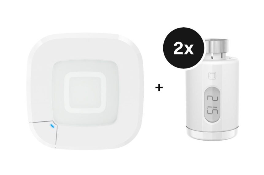 Homematic IP Starter Set Heizen mit 2 Heizkörperthermostate pure - mit Access Point 2 - Weiß