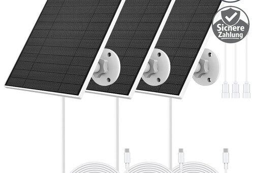 Solarpanel 5W für Eufy Kamera USB-C